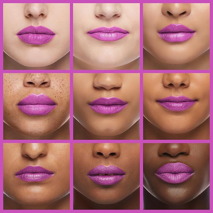 L'Paige Electric Fuchsia Lipstick | Vibrant Fuchsia Pink Shimmer Lip Color | Aloe Vera Moisturizing Formula | Long-Lasting Brilliant Shine Finish | Shade L21