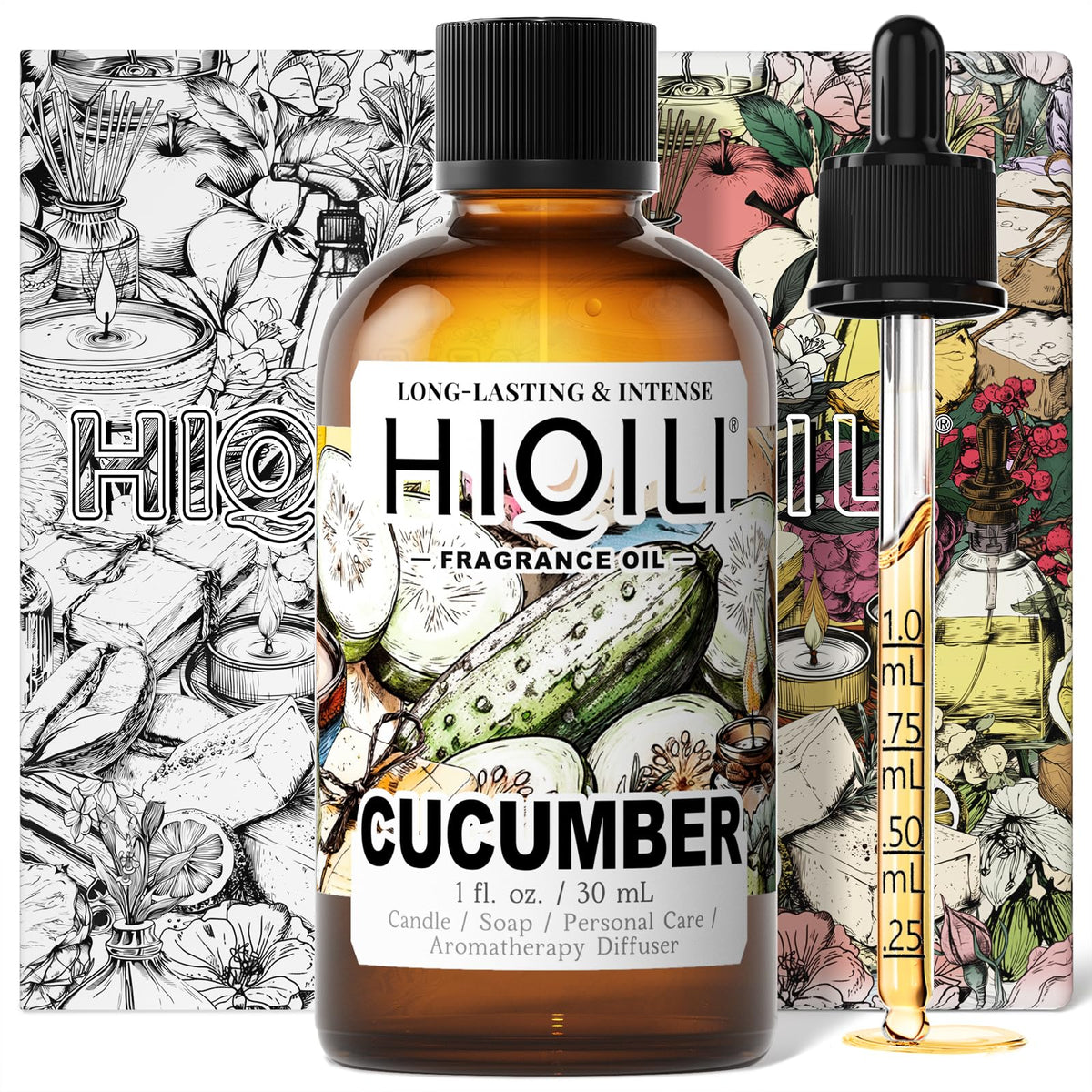 HIQILI Grape Fragrance Oil for Diffusers, Perfume & Room Spray - 5.07 Fl Oz