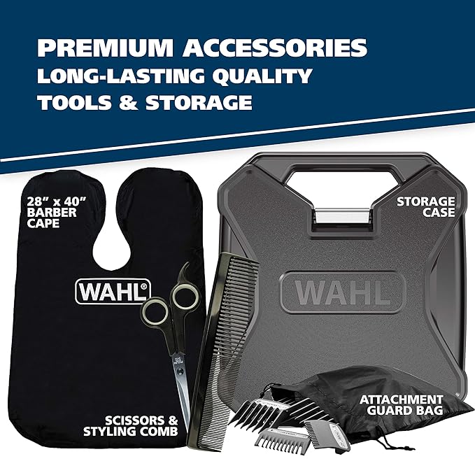 Wahl USA Elite Pro High-Performance Corded Home Haircut & Grooming Kit