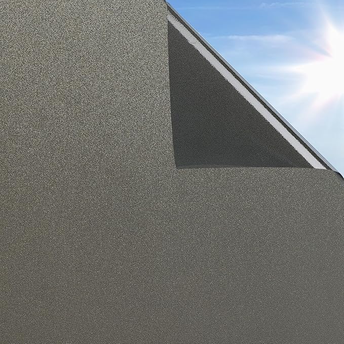 rabbitgoo Static Cling Privacy Film for Glass Windows, Taupe 35.4" x 78.7"