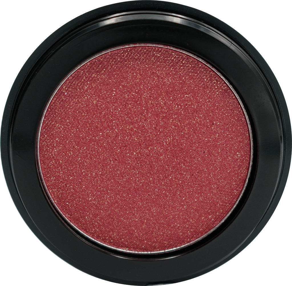 Pure Ziva Chili Pepper Bright Red Orange Sparkling Glitter Pressed Powder Single Vegan Eyeshadow; Talc, Paraben & Cruelty Free