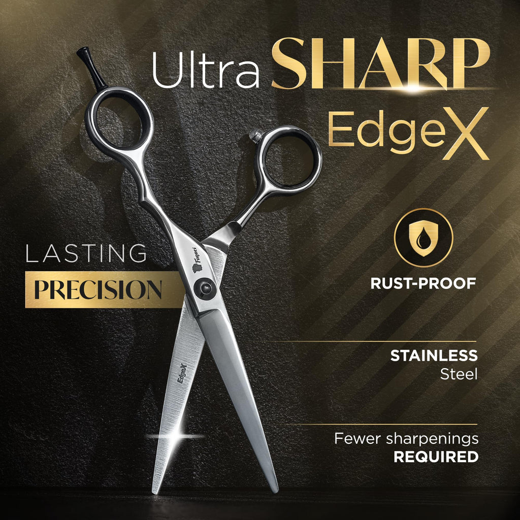 Fagaci Professional Hair Cutting Scissors 6 Inch, Razor Sharp