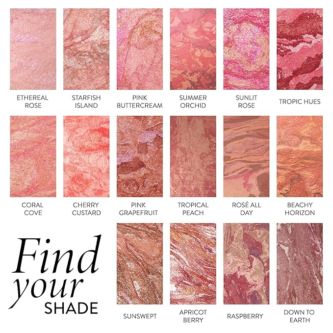 LAURA GELLER NEW YORK Baked Blush-n-Brighten for Mature Skin - 06 Sunswept - Powder Blush Won't Settle into Fine Lines - Buildable Natural Finish – Longlasting Formula - Made in Italy