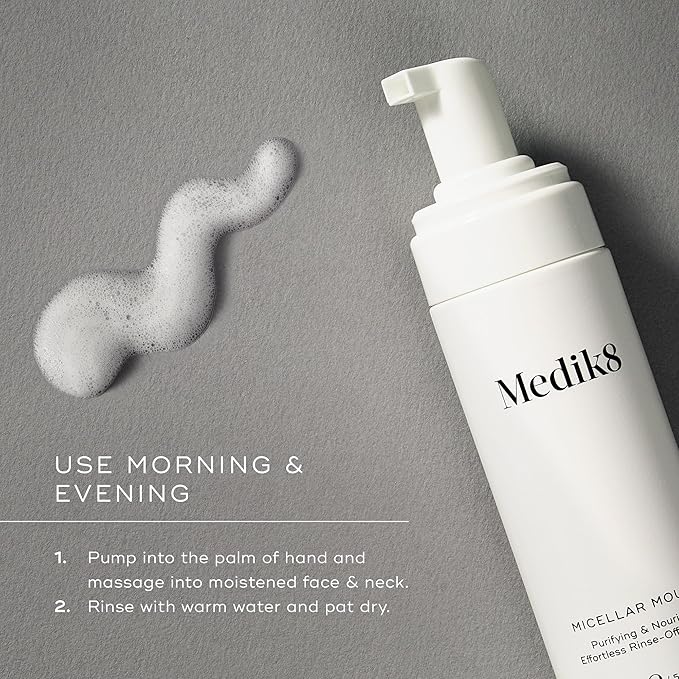 Medik8 Clarifying Foam Cleanser with Salicylic Acid For All Skin Types 5 oz