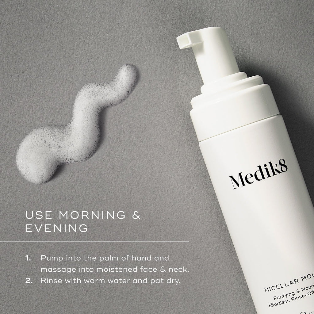 Medik8 Clarifying Foam Cleanser with Salicylic Acid For All Skin Types 5 oz