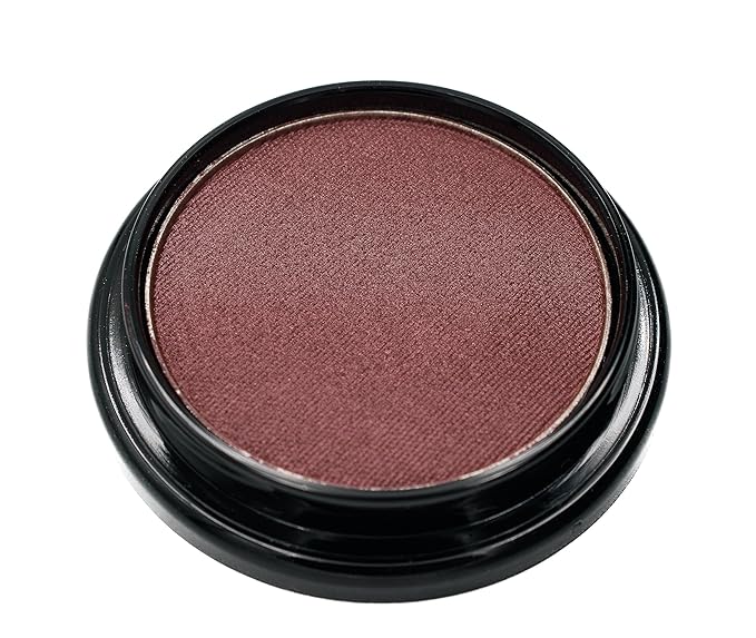 Pure Ziva Wine Deep Purple Red Shimmer Pressed Powder Single Vegan Eyeshadow; Talc, Paraben & Cruelty Free