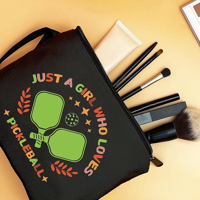 ARIOSEY Pickleball Gifts for Women, Travel Makeup Cosmetic Bag