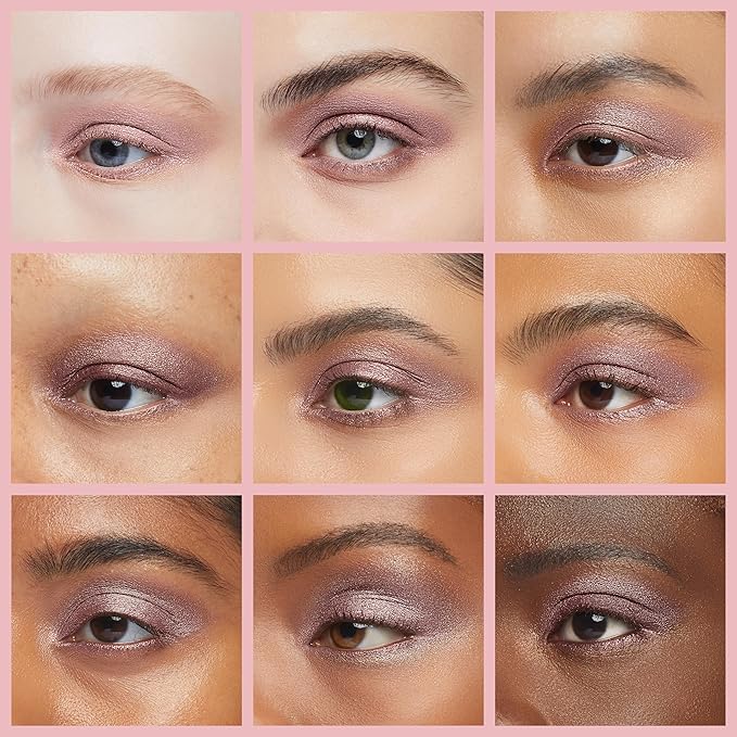 Pure Ziva Magnificent Mauve Dusty Shimmering Satin Velvet Pink Rose Purple Lavender Shimmer Pressed Powder Single Vegan Eyeshadow; Talc, Paraben & Cruelty Free