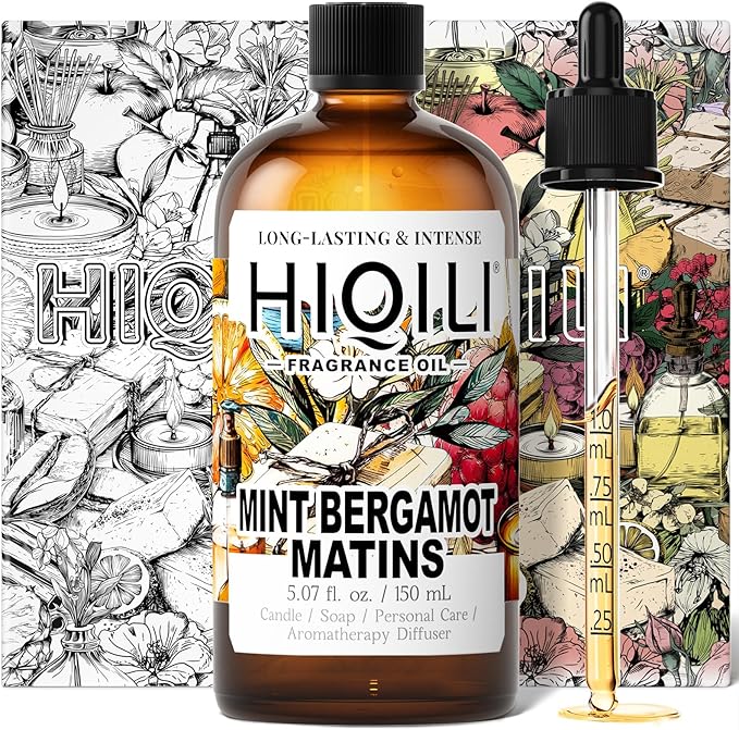 HIQILI Mint Bergamot Matins Fragrance Oil for Diffuser & Air Freshener