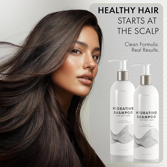 Hydrating Shampoo and Conditioner 2-in-1 for Dry Hair – Color Safe Shampoo and Conditioner in One Formula, Honey & Aloe Moisture Boost for Deep Hydration & Silky Shine, For Colored Hair (12 Fl Oz)