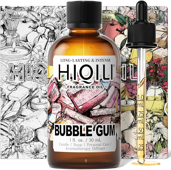 HIQILI Bubble Gum Fragrance Oil for Soap Making & Home Diffsuer - 1FL Oz