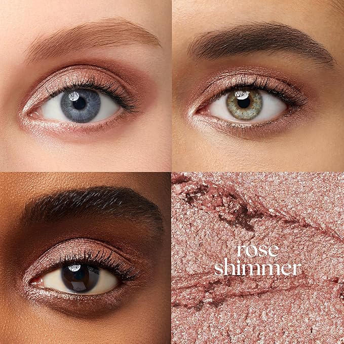 Julep Eyeshadow 101 Cream-to-Powder Waterproof Eyeshadow Stick – Rose Shimmer – Long-Lasting, Buildable, Crease-Proof, Cruelty Free, Shimmer Finish with Built-In Smudger
