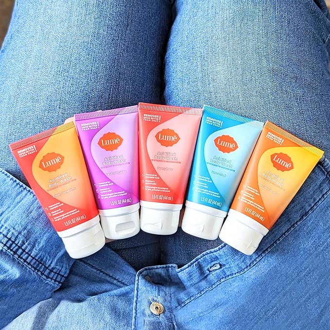Lume Acidified Body Wash 5 pk Mini Sampler - 1.5 oz (combo scents)