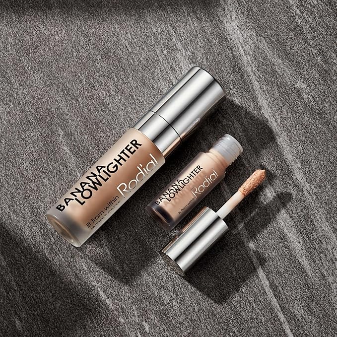 Rodial Banana Lowlighter Travel Size Liquid Concealer & Color Corrector 0.05 fl oz, with Hyaluronic Acid, Vitamin E & Caffeine for Dark Circles, Mini Yellow Under Eye Brightener for Lightweight Finish