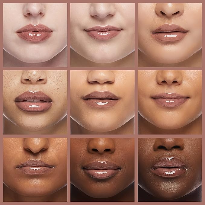 Palladio Lip Gloss, Non-Sticky Lip Gloss, Contains Vitamin E and Aloe, Offers Intense Color and Moisturization, Minimizes Lip Wrinkles, Softens Lips with Beautiful Shiny Finish, Crystal Diamond