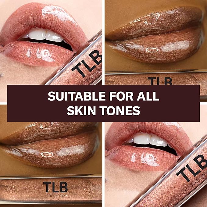The Lip Bar - Lip Gloss, Extra (Brown Shimmer) - Gloss Up Sheer Finish - Smooth, Not Sticky Formula - Moisturizing Coconut Oil, Olive Oil, Argan Oil & Vitamin E - Vegan & Cruelty Free -.30 fl oz