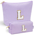 YOOLIFE Birthday Gifts for Women - Birthday Gifts Idea for Her Friends Female Teacher | Personalized Cute Makeup Bag for Women Girlfriend | Cosmetic 2 Pieces Toiletry Makeup Pouch Mothers Day Gifts L