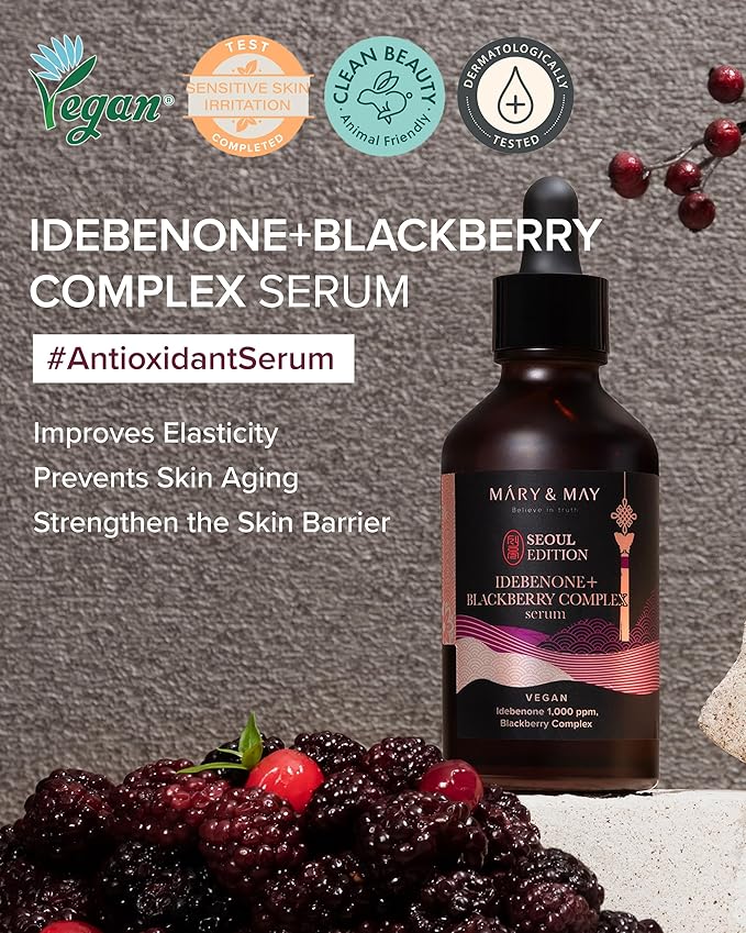 Mary&May SEOUL EDITION Idebenone Blackberry Face Serum 2.7 fl.oz