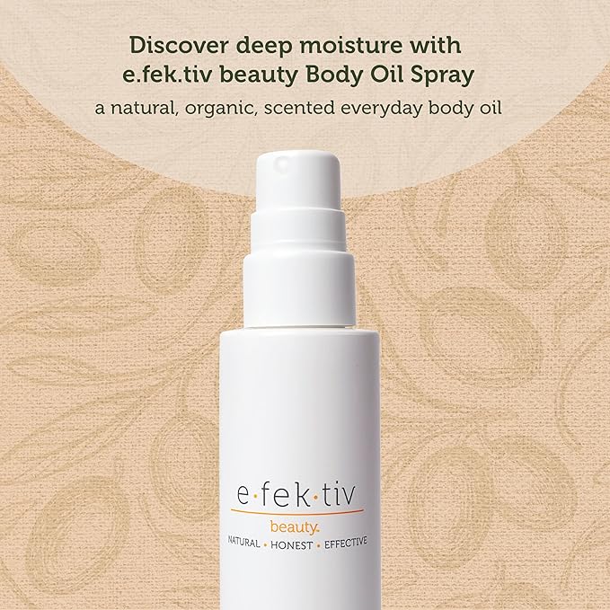 e.fek.tiv beauty Olive Oil Plus Phyto Blend Silken Body Spray - Everyday Skin Oil - Body Oil After Shower - Deep Moisturizing - Sulfate-free - Vegan - Unisex - 5 oz