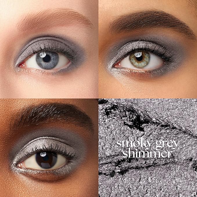 Julep Eyeshadow 101 Cream-to-Powder Waterproof Eyeshadow Stick – Smoky Grey Shimmer – Long-Lasting, Buildable, Crease-Proof, Cruelty Free, Shimmer Finish with Built-In Smudger
