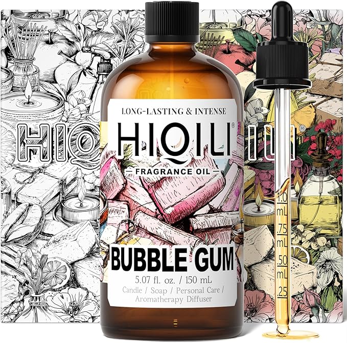 HIQILI Bubble Gum Fragrance Oil for Soap Making & Home Diffsuer - 5.07FL Oz