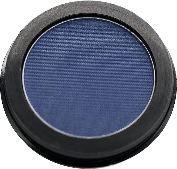Pure Ziva Matte Cerulean Cobalt Deep Royal Navy Blue Pressed Powder Single Vegan Eyeshadow; Talc, Paraben & Cruelty Free