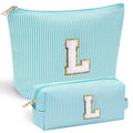 YOOLIFE Birthday Gifts for Women - Birthday Gifts Idea for Her Friends Female Teacher | Personalized Cute Makeup Bag for Women Girlfriend | Cosmetic 2 Pieces Toiletry Makeup Pouch Mothers Day Gifts L