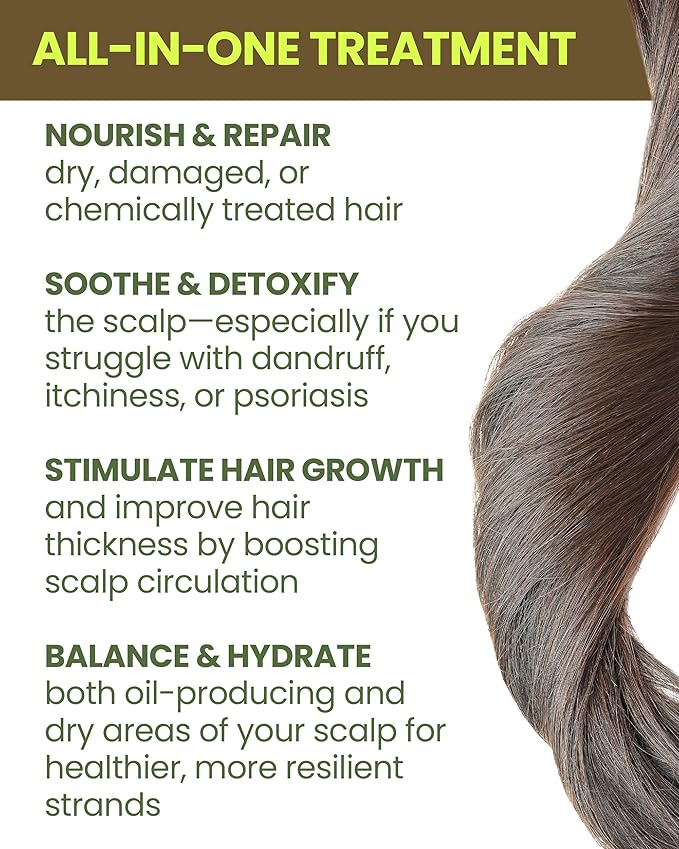 HUmineral Hair & Scalp Oil for hair growth, 4oz