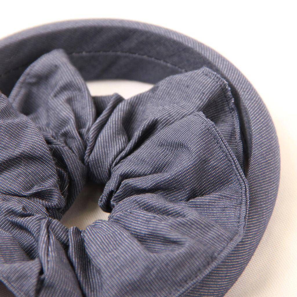 XYNAME Headband and Scrunchie Set for Women 2Pack Hair Ties for Girls Elastics Bands Ponytail Holder Hair Accessories Royal Blue