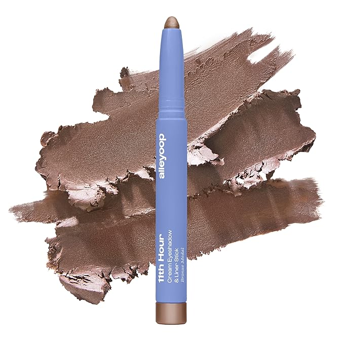 ALLEYOOP 11th Hour Cream Eyeshadow and Liner Stick, Brown Shimmer