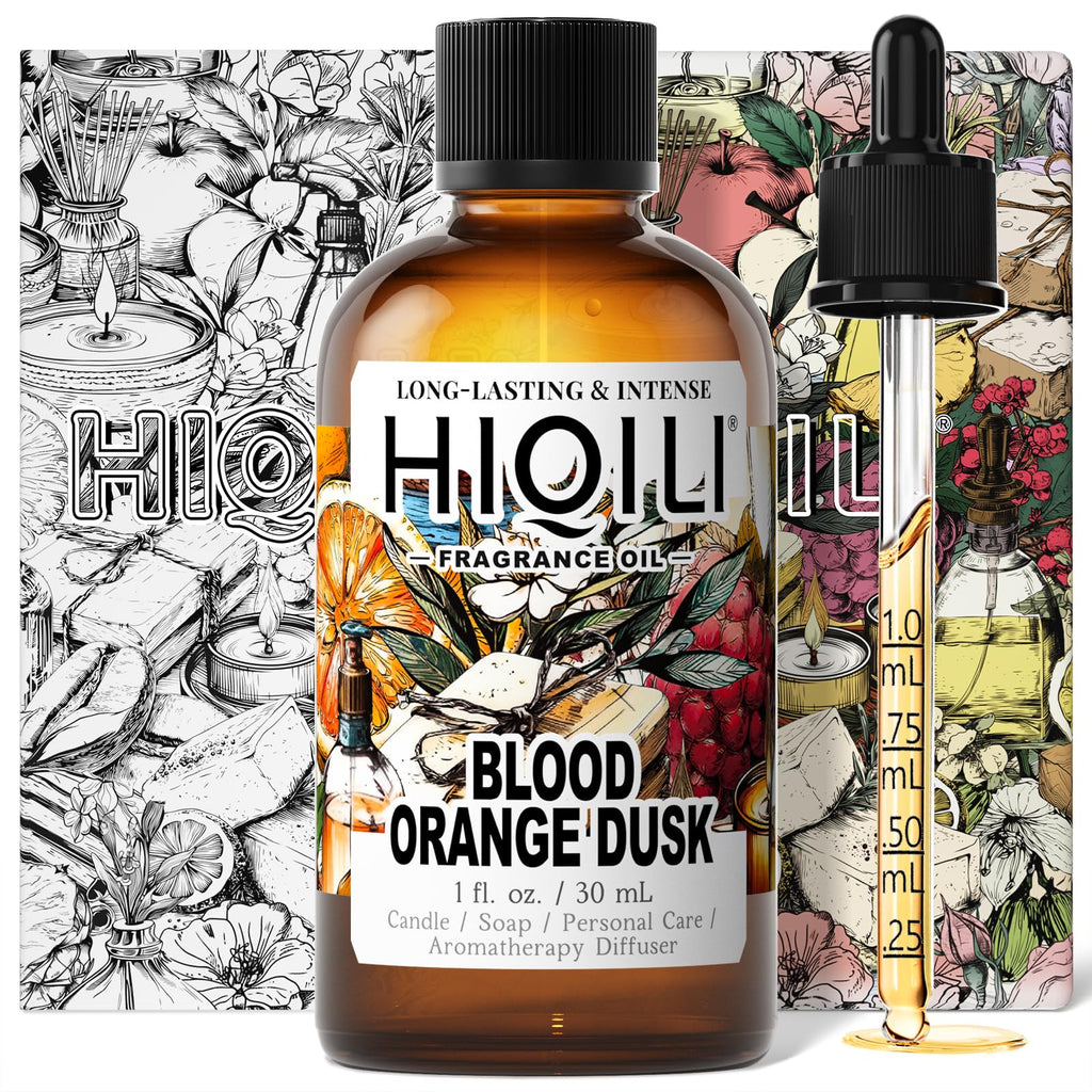 HIQILI Blood Orange Dusk Fragrance Oil for Diffuser, Candle & Soap