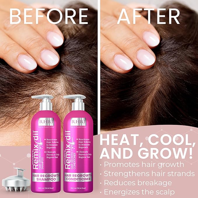 RHRI Hair Growth Shampoo and Conditioner Set for Women for Hair Regrowth