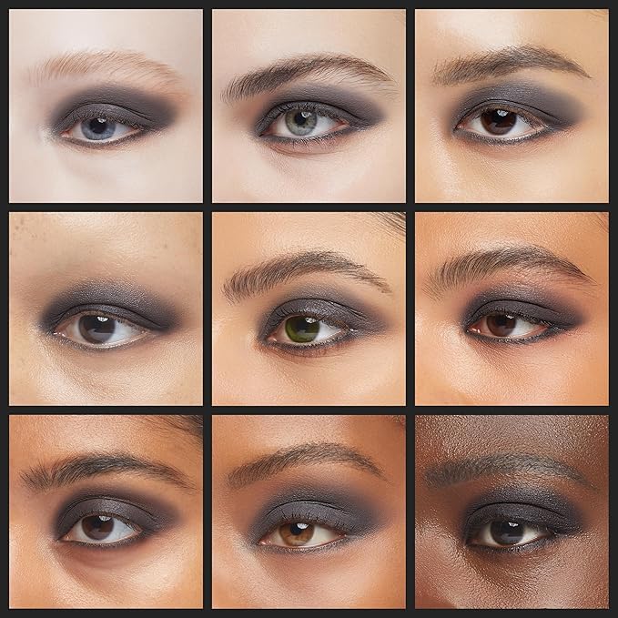 Pure Ziva Black Matte Opaque Smokey Eye Onyx Midnight Zero Jet Black Pressed Powder Single Vegan Eyeshadow; Talc, Paraben & Cruelty Free