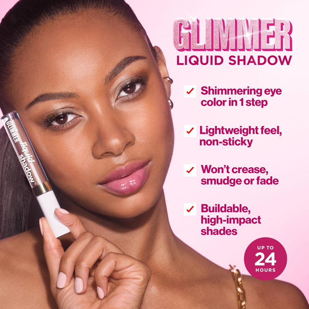 REVLON Glimmer Liquid Shadow, 206 UFGlo, 0.10 fl oz