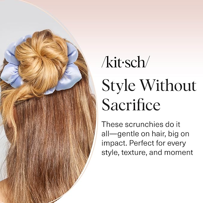 Kitsch Scrunchies for Women - Garden Bouquet, 3pcs