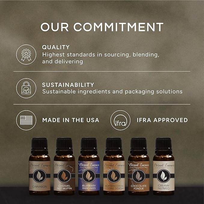 Eternal Essence Oils Chocolate Premium Grade Fragrance Oil - Vegan Fragrance Oil in Safe Amber Glass - All Phthalate Free Scented Oil Perfect for Candles, Soaps, Air Fresheners and More (10 ml)