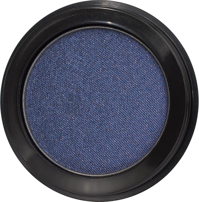 Pure Ziva Twilight Shimmering Deep Blue Navy Pressed Powder Single Vegan Eyeshadow; Talc, Paraben & Cruelty Free