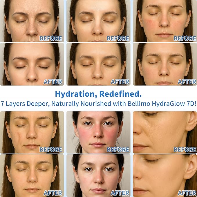 3% Hyaluronic Acid Serum for Face with 7D Multi-Layer Hydration, Ultra Hydrating Face Serum Anti-Aging Facial Moisturizer for Dry & Sensitive Skin Pre-Makeup Skincare Single-Use Vials 1.2ml x 30pcs