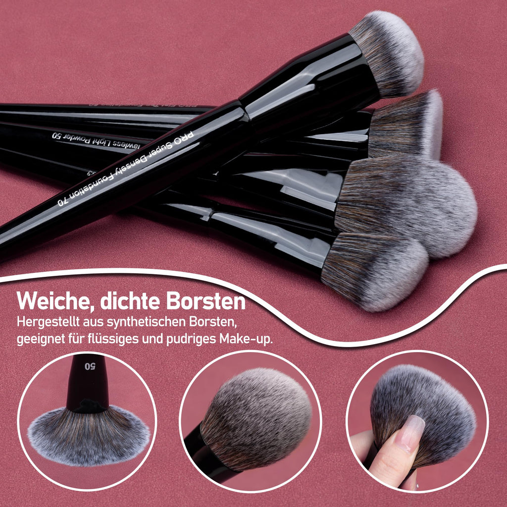 Bueart Design 19Pcs Professional Labeled Makeup Brush Set