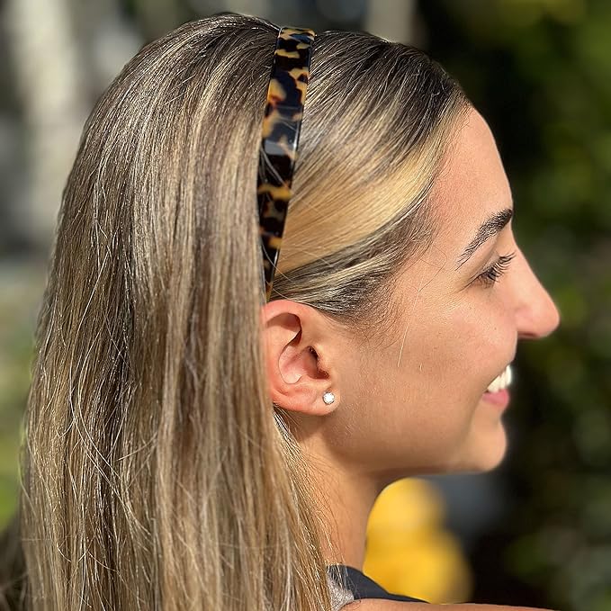 Camila Paris CP2003 French Headband for Women, Handmade Tokyo, Strong Hold Grip Women's Hair Band, Ligth and Very Flexible, No Slip Durable Styling Girls Hair Accessories, Made in France