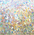 rabbitgoo Rainbow Window Privacy Film, Stained Glass Cling, 23.6" x 78.5"