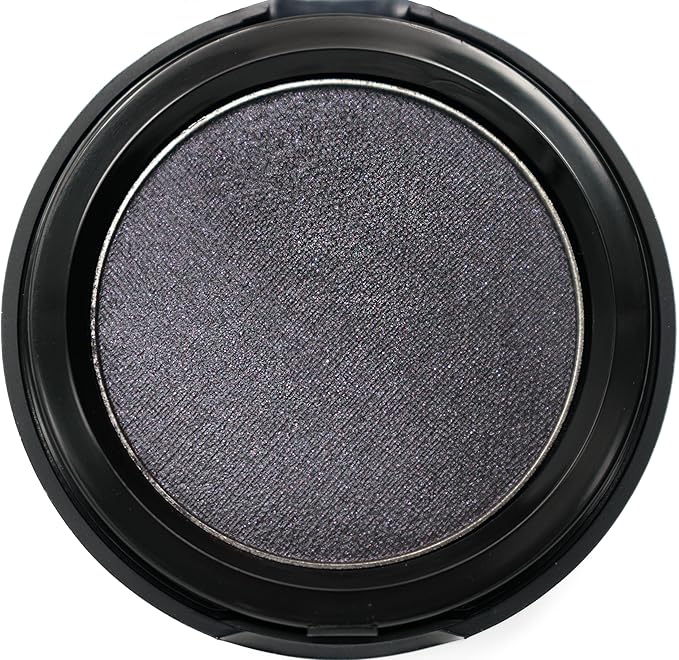 Pure Ziva Gothic Deep Navy Blue Purple Plum Dark Metallic Shimmering Pressed Powder Single Vegan Eyeshadow; Talc, Paraben & Cruelty Free