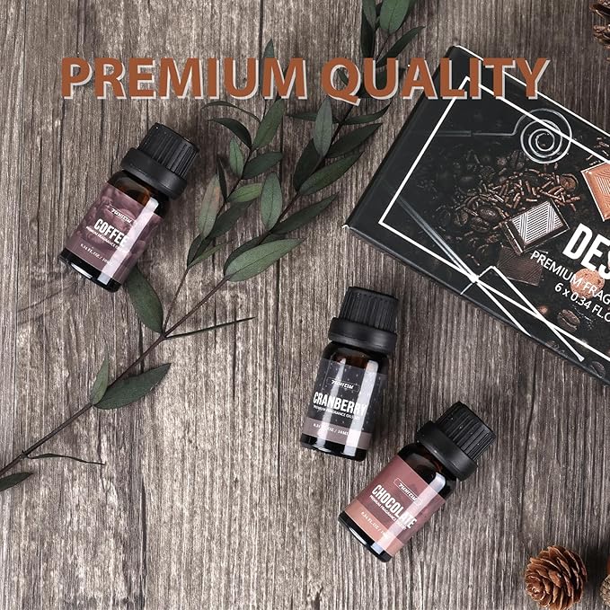 FUHITIM Dessert Scent Fragrance Oil Set（6 x 10 ML）