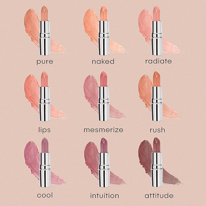 nude envie - Lipstick - Creamy & Long-Lasting Finish - Velvety Texture & Easy Application - Luxury Hydration - With Shea Butter, Vitamin E & Jojoba Oil - Vegan, Paraben-Free & Cruelty-Free - Cool