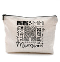 QGFM Mimi Makeup Cosmetic Bag - Mothers Day Gift for Grandma, Best Mimi Ever, Small Makeup Bag for Purse, Grandchildren Gift