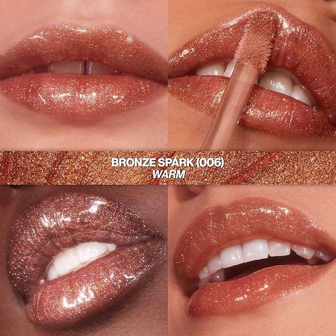 REVLON Super Lustrous Glimmer Gloss, 006 Bronze Spark, 0.13 fl oz