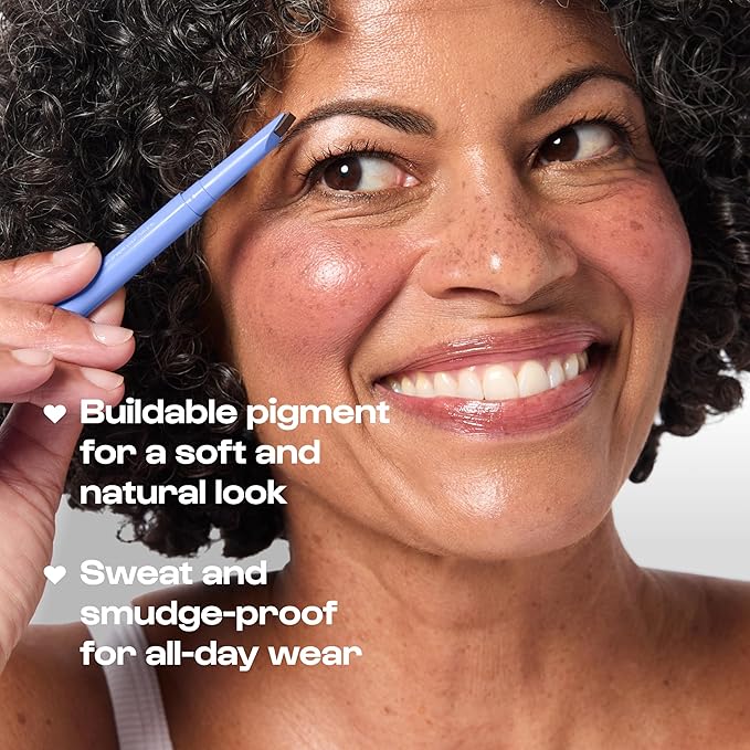 Alleyoop Eyebrow Pencil Swift Brow with Sharpener, Matte Finish, Dark Brown