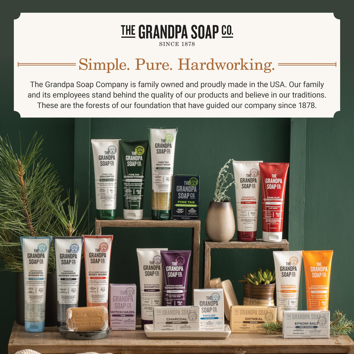 Grandpa's Cottonseed Oil Body Wash by The Soap Company | Cottonseed + Organic Sweet Almond Oils | Clean, Vegan & Cruelty Free Formula | Nourishing Body Soap for Sensitive Skin | 9.5 Fl. Oz. Tube