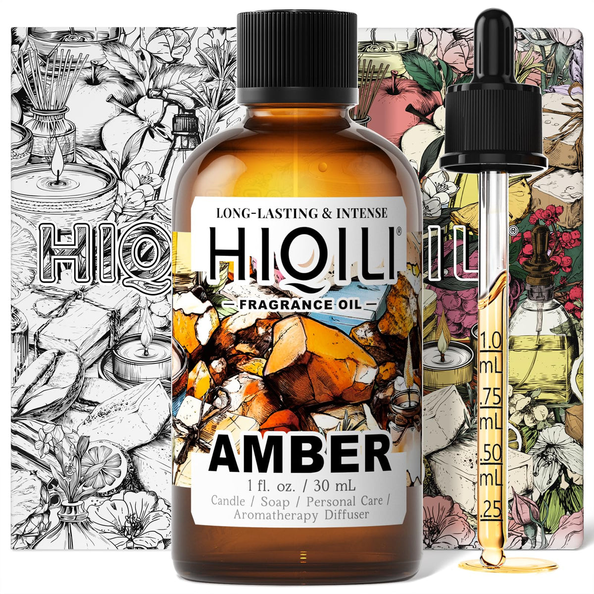 HIQILI Grape Fragrance Oil for Diffusers, Perfume & Room Spray - 5.07 Fl Oz