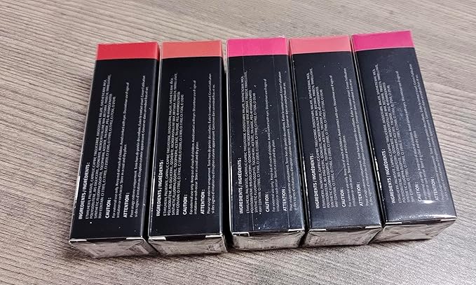 Anglicolor 5Pcs Metallic Lipstick,High Impact Lipcolor Moisturising Creamy Formula Smooth and Non-Sticky,Lipstick For Women Girls,Full-Coverage Lip Color (#B, 20g)